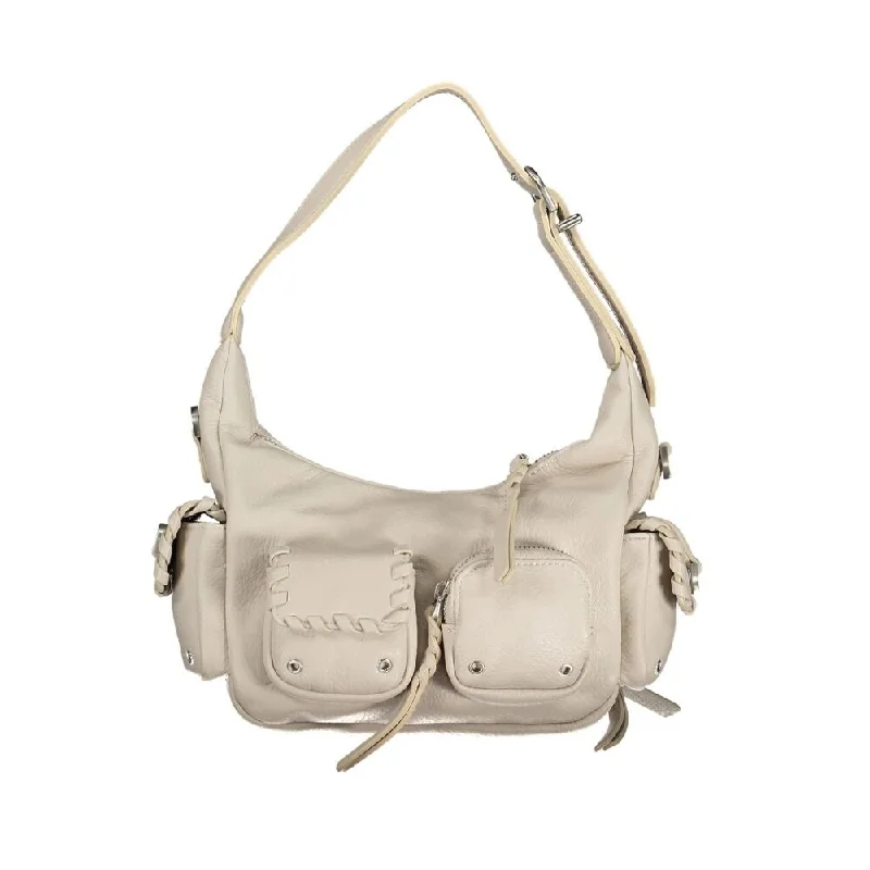 Durable handle bags for heavy-duty everyday use -Desigual White Polyethylene Women's Handbag