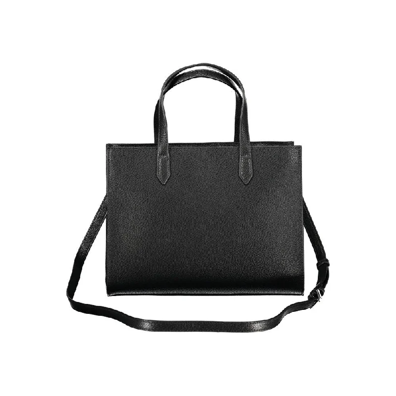 Handle bags with padded interiors for laptops -Valentino Bags Black Polyethylene Women's Handbag