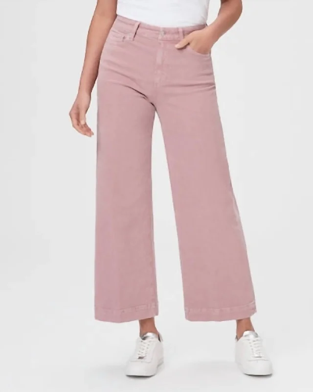 Comfortable tight trousers for women with soft cotton fabric and stretch -Anessa Jeans In Vintage Muted Blush