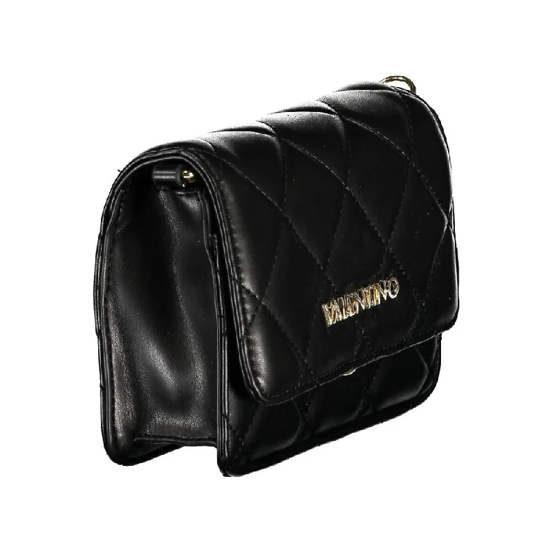 Handle bags with wide openings for access -Valentino Bags Black Polyethylene Women's Handbag