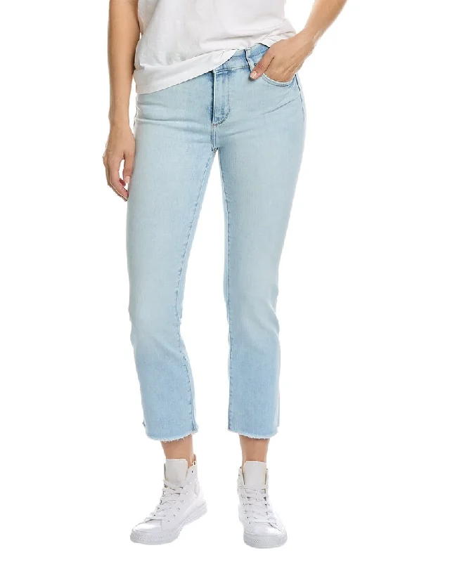 Denim tight trousers for women with skinny fit and timeless blue wash -DL1961 Mara Straight Mid-Rise Instasculpt Jet Stream Raw Skinny Leg Jean