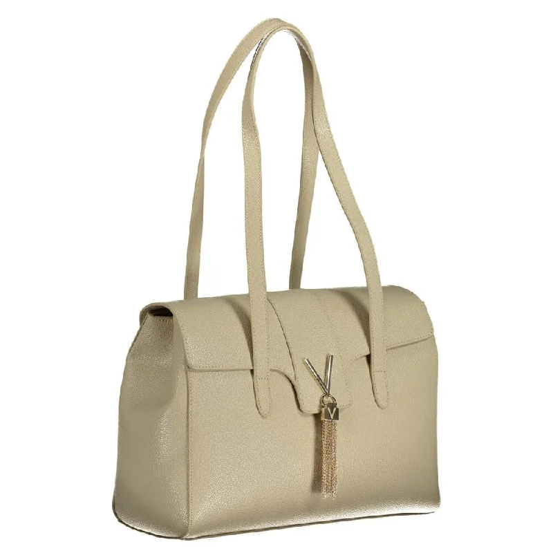 Handle bags with artistic prints for creativity -Valentino Bags Beige Polyethylene Women's Handbag