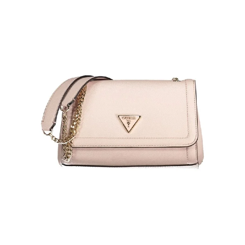 Handle bags with holiday themes for festivities -Guess Jeans Pink Polyethylene Women's Handbag