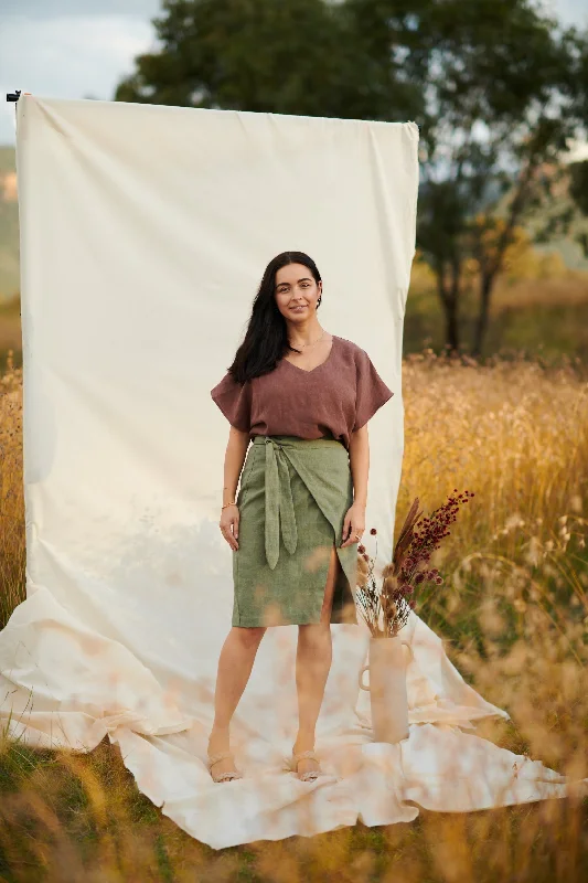 Orange Dresses for Energetic -Stitched for Good Waratah Skirt