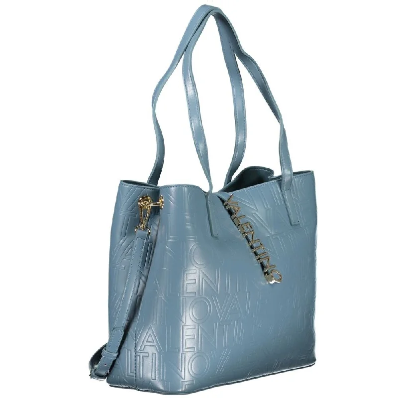 Handle bags with vibrant colors for boldness -Valentino Bags Light Blue Polyethylene Women's Handbag