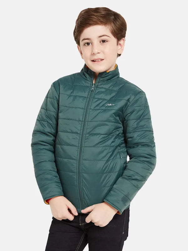 Octave Boys Green Quilted Jacket