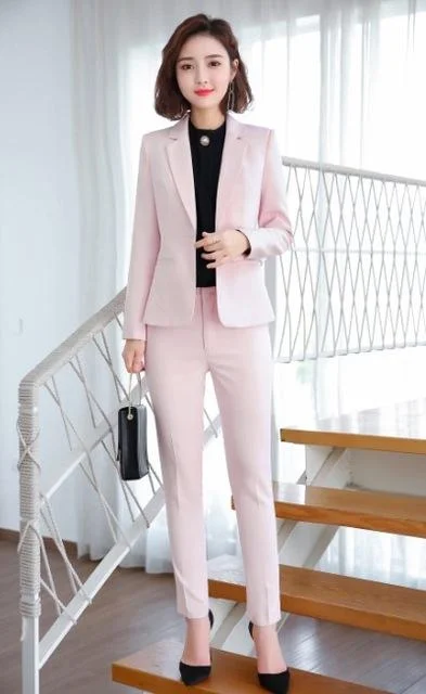 Pink coat and pants