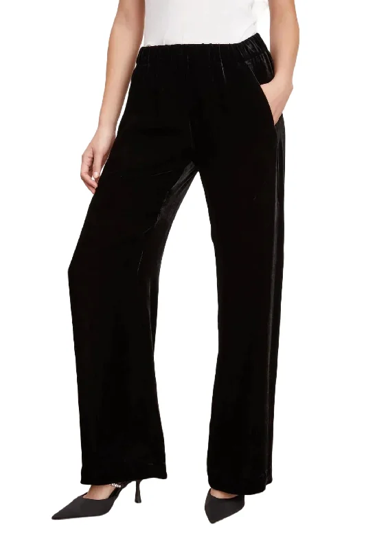 Tapered tight trousers for men with ankle-length finish for contemporary fashion -Frida Pant In Black