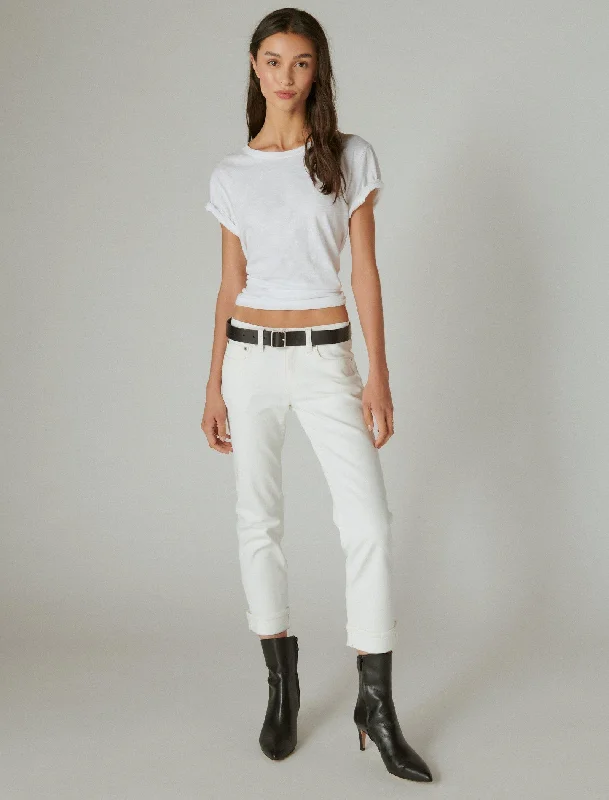 Urban tight trousers for men with street-style influence and sharp tailoring -Lucky Brand Women's Sweet Crop