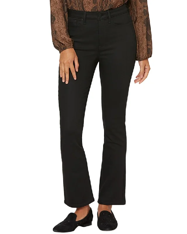 Lightweight tight trousers for women with breathable fabric and easy styling -NYDJ Slim Black Rinse Bootcut Ankle Jean