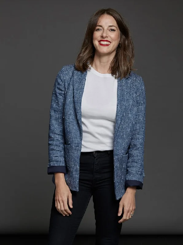 Blazers in teal shades feel vibrant -The Avid Seamstress Blazer