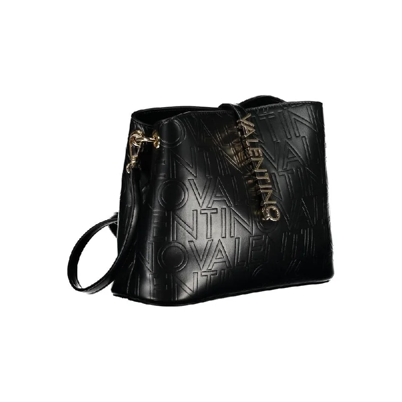 Handle bags with structured shapes for class -Valentino Bags Black Polyethylene Women's Handbag