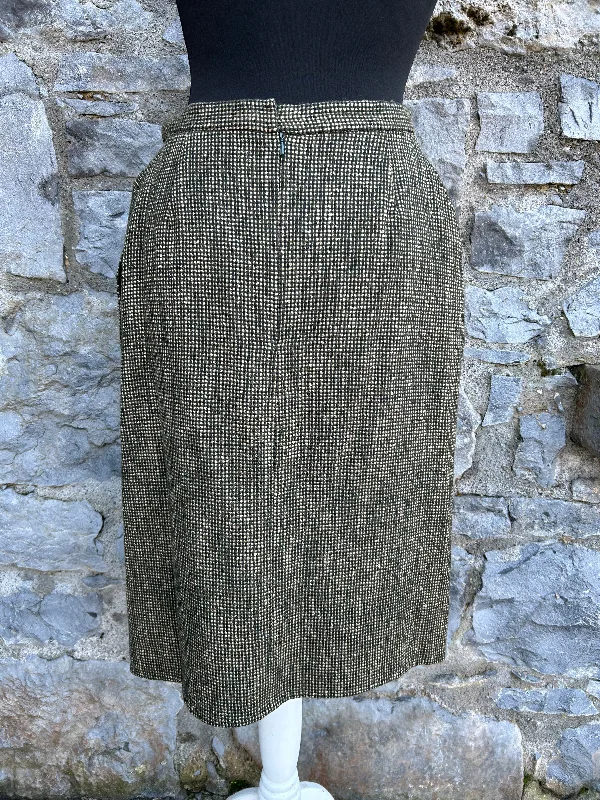 Work Dresses for Professional -80s brown check skirt uk 8