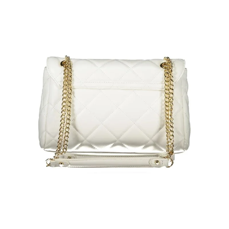 Handle bags with sleek hardware for sophistication -Valentino Bags White Polyethylene Women's Handbag