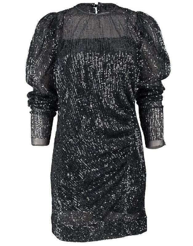 Off-shoulder Dresses for Feminine -Sparkling Moment Shirt Dress