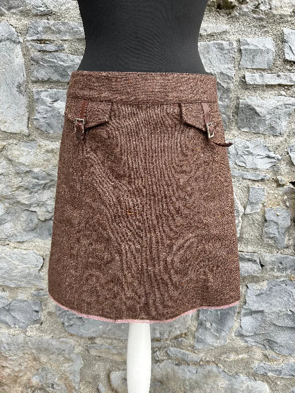 Denim Dresses for Casual Style -Brown tweed skirt uk 10