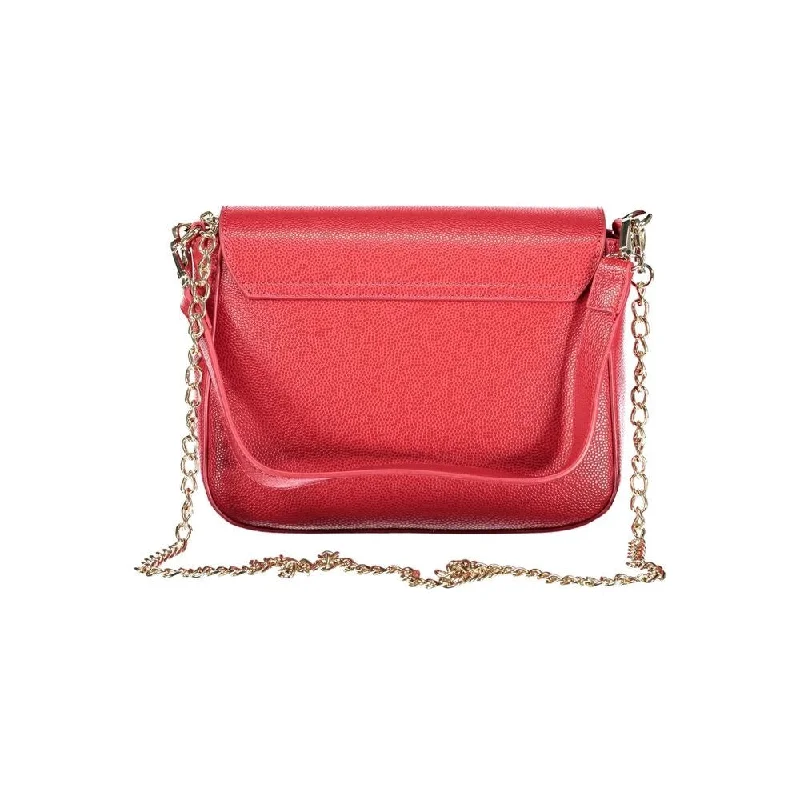 Handle bags with floral embroidery for detail -Valentino Bags Red Polyethylene Women's Handbag