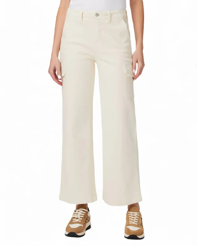 Lightweight tight trousers for women with breathable fabric and easy styling -Carly Cargo Pant In Quartz Sand