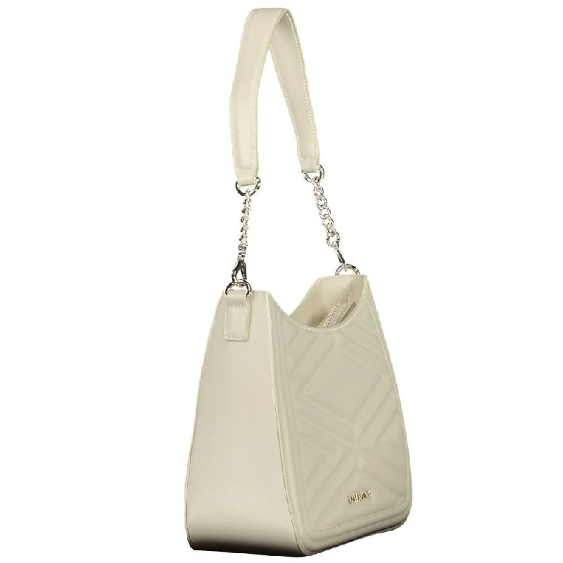 Cotton handle bags for lightweight casual wear -Valentino Bags Beige Polyethylene Women's Handbag