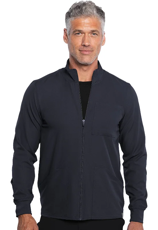 Men's Zip Front Jacket By Medcouture  XXS-3XL  / Pewter