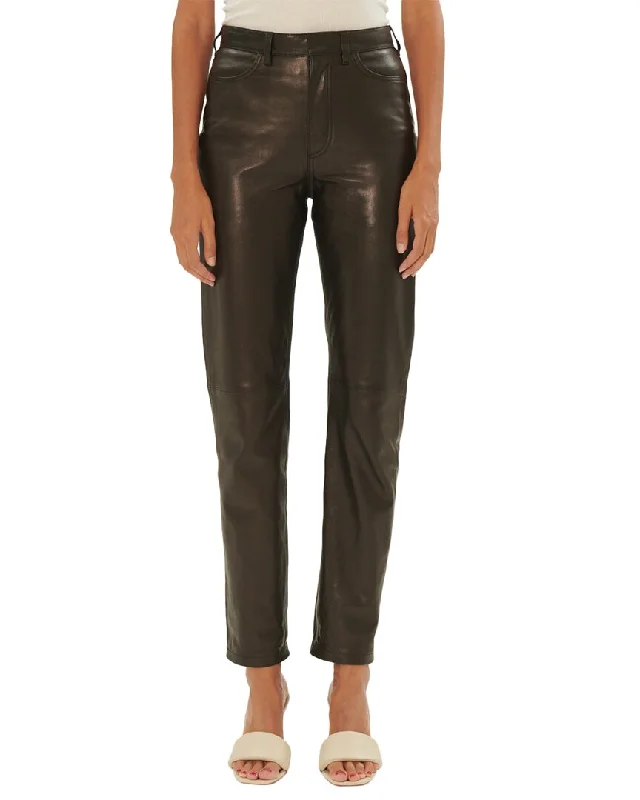 Trendy tight trousers for women with zipper details and edgy finish -IRO   Straight Pant