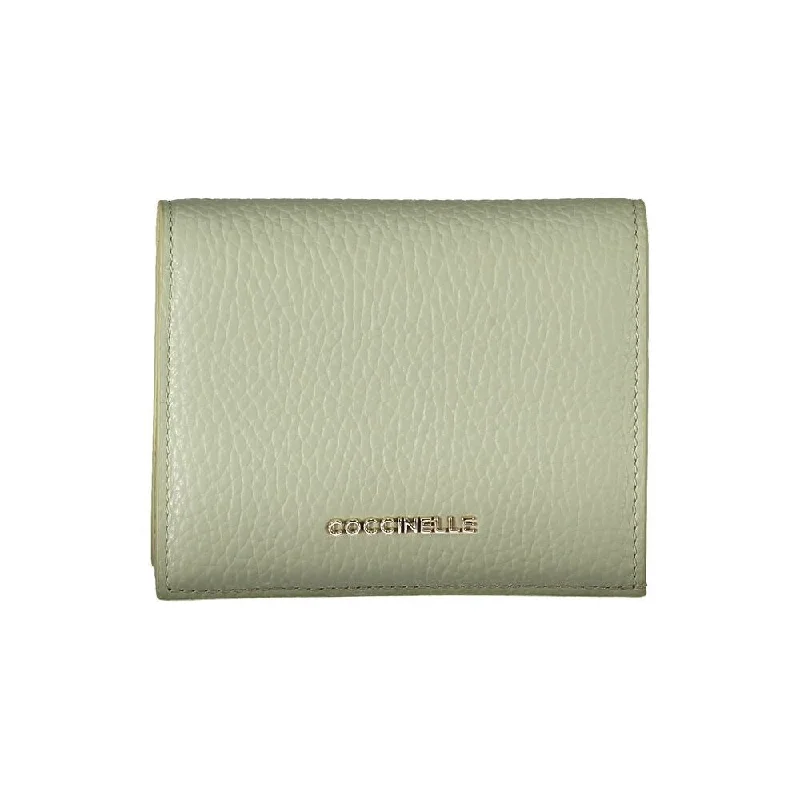 Small handle bags perfect for quick trips -Coccinelle Green Leather Women's Wallet