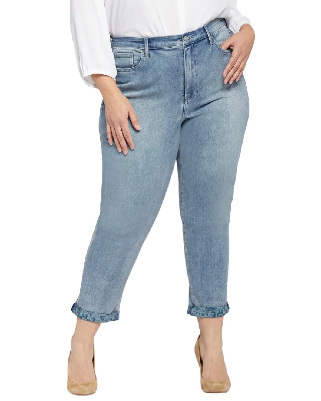 Designer tight trousers for women with unique stitching and high-fashion appeal -NYDJ Margot Girlfriend Skinny Jean