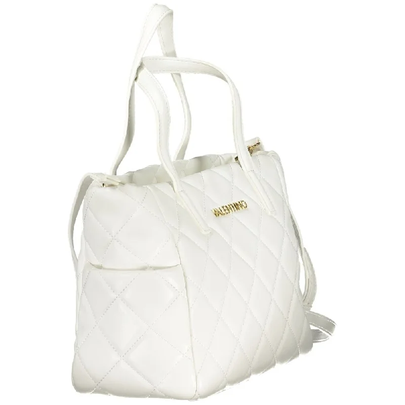 Handle bags with lightweight nylon for ease -Valentino Bags White Polyethylene Women's Handbag