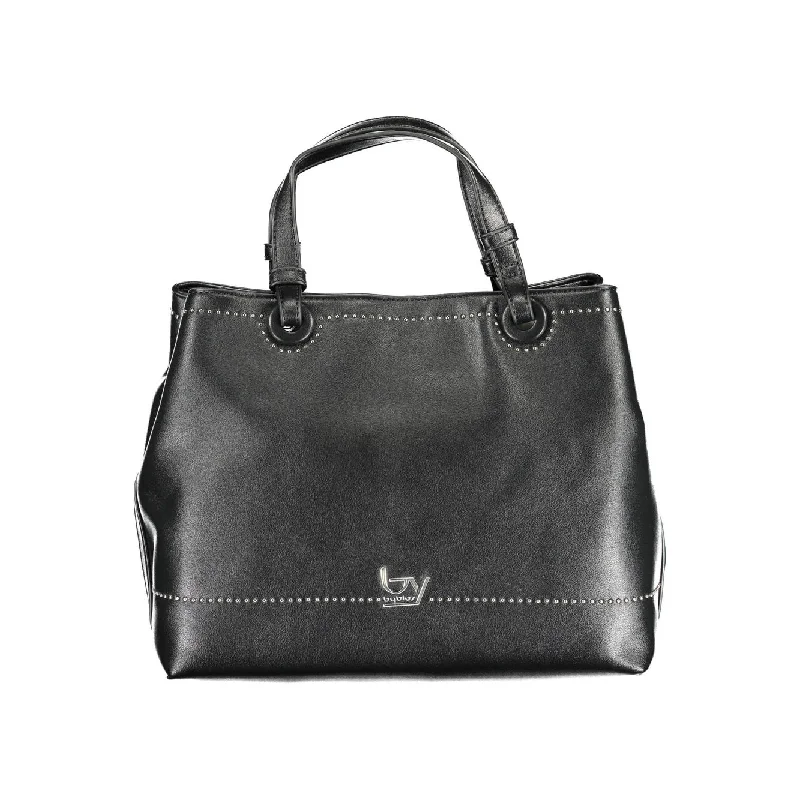 Handle bags with seasonal prints for holidays -BYBLOS Black Polyethylene Women Women's Handbag