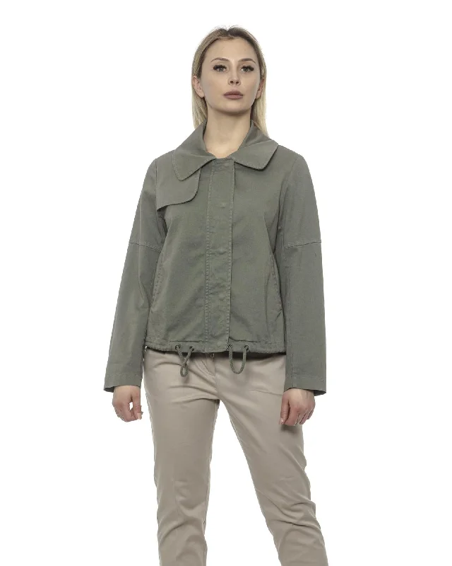 Alpha Studio Women's Military Jacket  Green