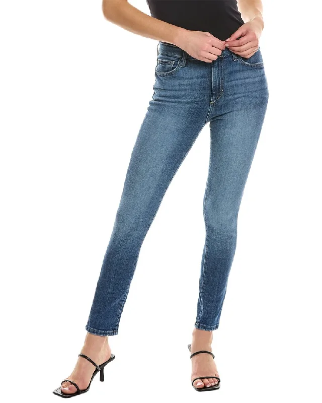 High-waisted tight trousers for women with slimming silhouette and smooth fit -JOE'S Jeans Indigo High-Rise Curvy Skinny Ankle Jean