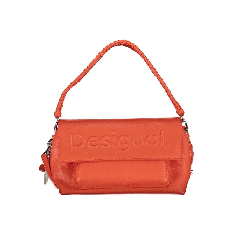 Handle bags with soft fabric for comfort -Desigual Pink Polyethylene Women's Handbag