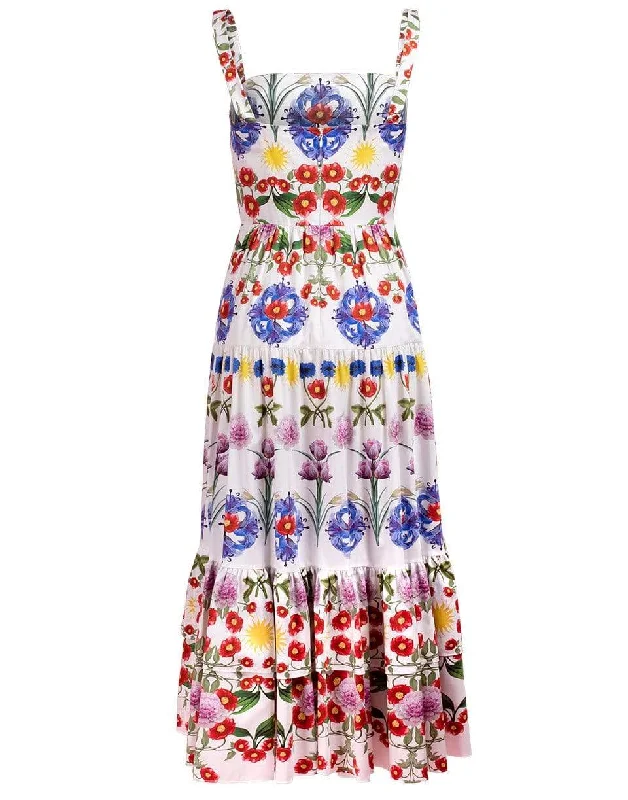 Geometric Dresses for Modern -Daniela Floral Maxi Dress