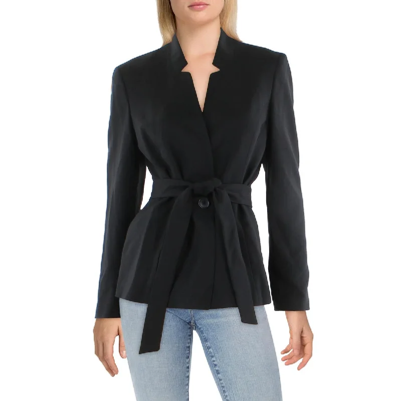 Custom blazers for special occasions fit perfectly -Le Suit Womens Herringbone Professional One-Button Blazer