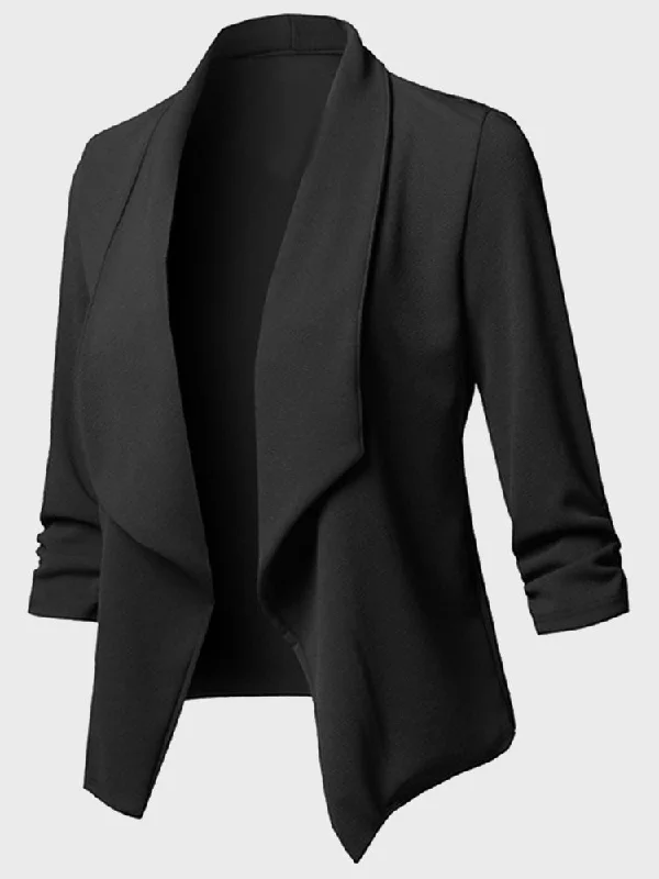 Blazers for layering create stylish outfits -SpringElegance Plus Size Blazer