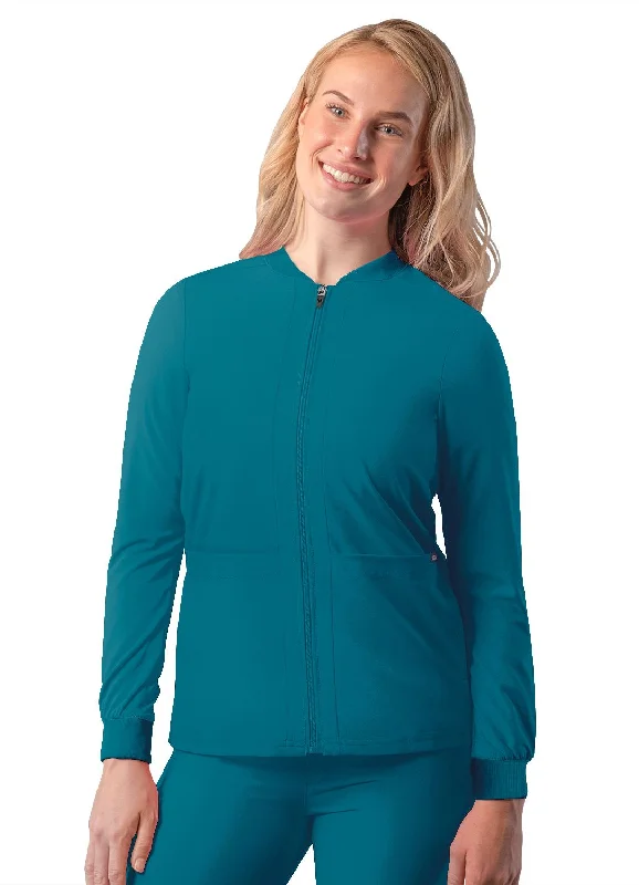 Addition Women's Bomber Zipped Jacket by Adar XXS-3XL / CARIBBEAN BLUE