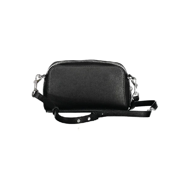 Leather handle bags for elegant daily carry -Tommy Hilfiger Black Polyethylene Women's Handbag