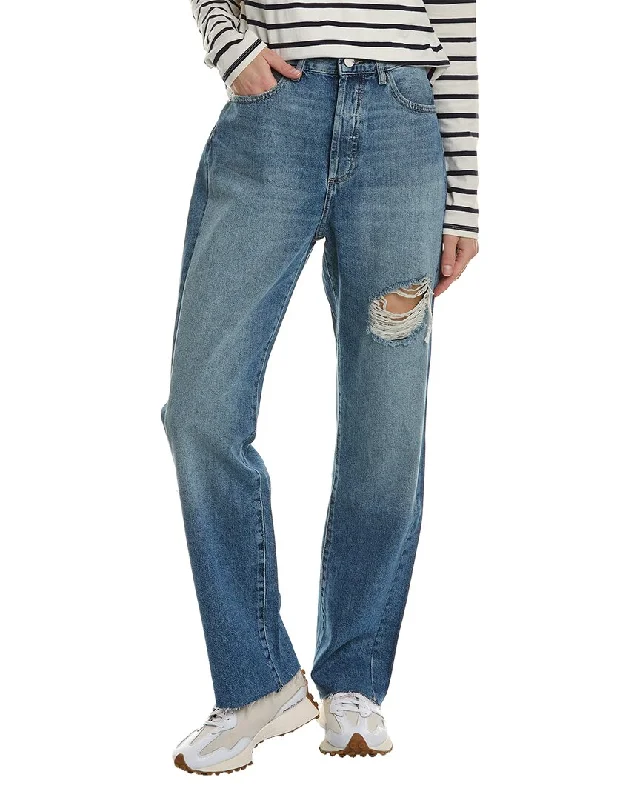 Tight trousers for women with cropped style and chic, modern finish -DL1961 Emilie Bedford Straight Boyfriend Jean