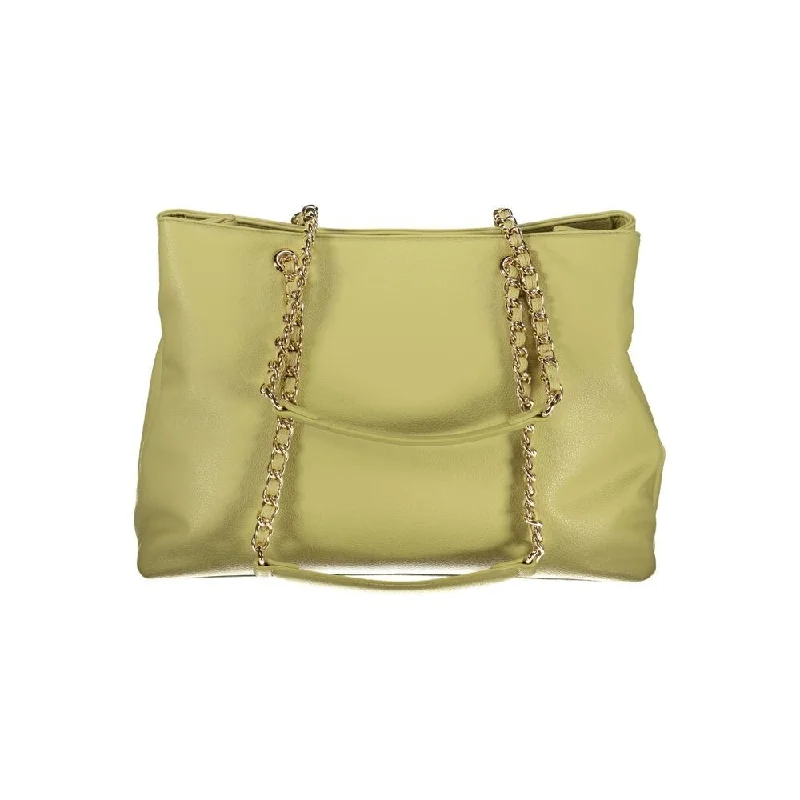 Handle bags with reinforced stitching for durability -Valentino Bags Green Polyethylene Women's Handbag