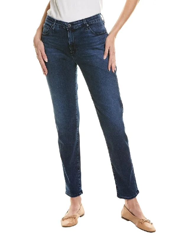 Tailored stretch tight trousers for women with comfortable waistband and flattering design -AG Jeans The Prima Casablanca Cigarette Leg