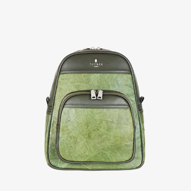 Handle bags with bold checks for trend -Foglia Vegan Backpack