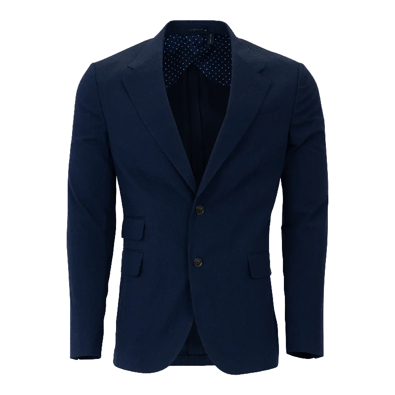 Blazers with side ties feel unique -Rhodes Seersucker Blazer