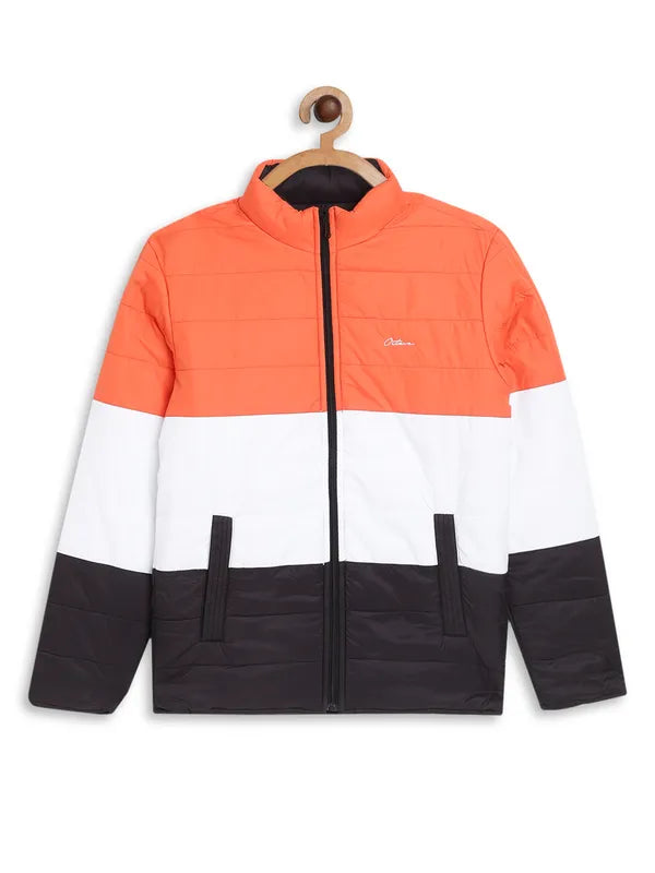 Octave Boys Pack Of 2 Black  Peach-Coloured Colourblocked Padded Jacket