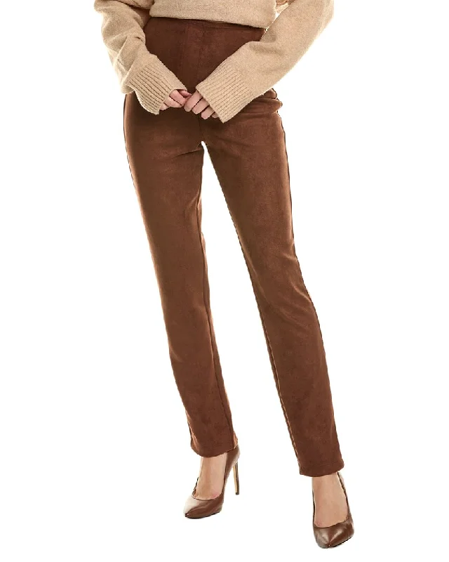 Comfortable tight trousers for women with soft cotton fabric and stretch -Leset Gaia High Waist Straight Pant