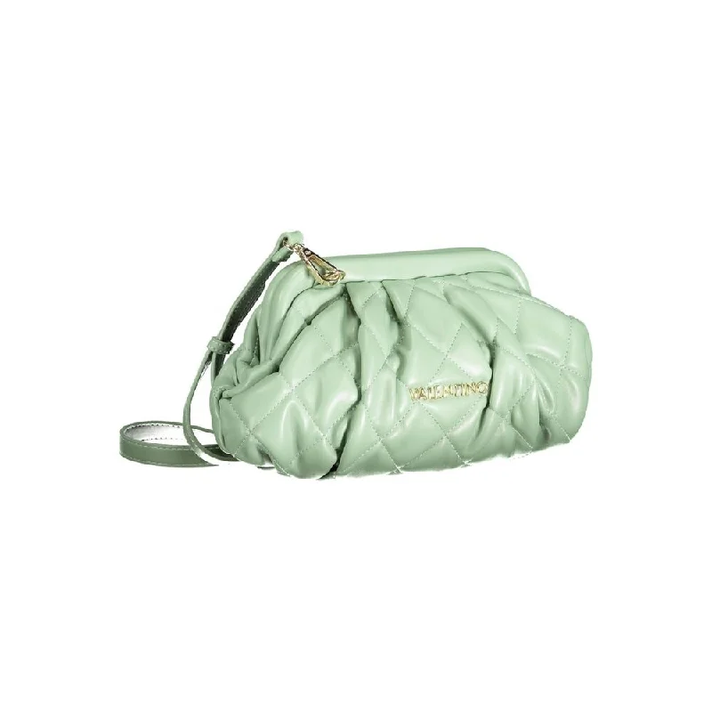 Handle bags with metallic finishes for shine -Valentino Bags Green Polyethylene Women's Handbag