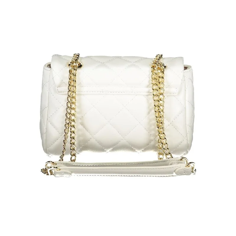 Handle bags with bold logos for branding -Valentino Bags White Polyethylene Women's Handbag