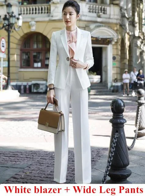 Wide Leg Pants suits 1