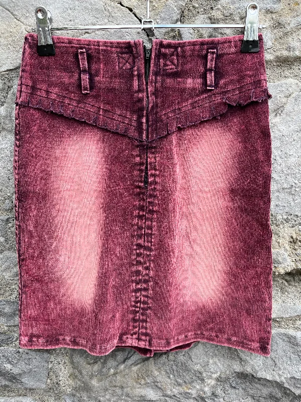 Denim Dresses for Casual Style -Y2K maroon skirt  9-10y (134-140cm)