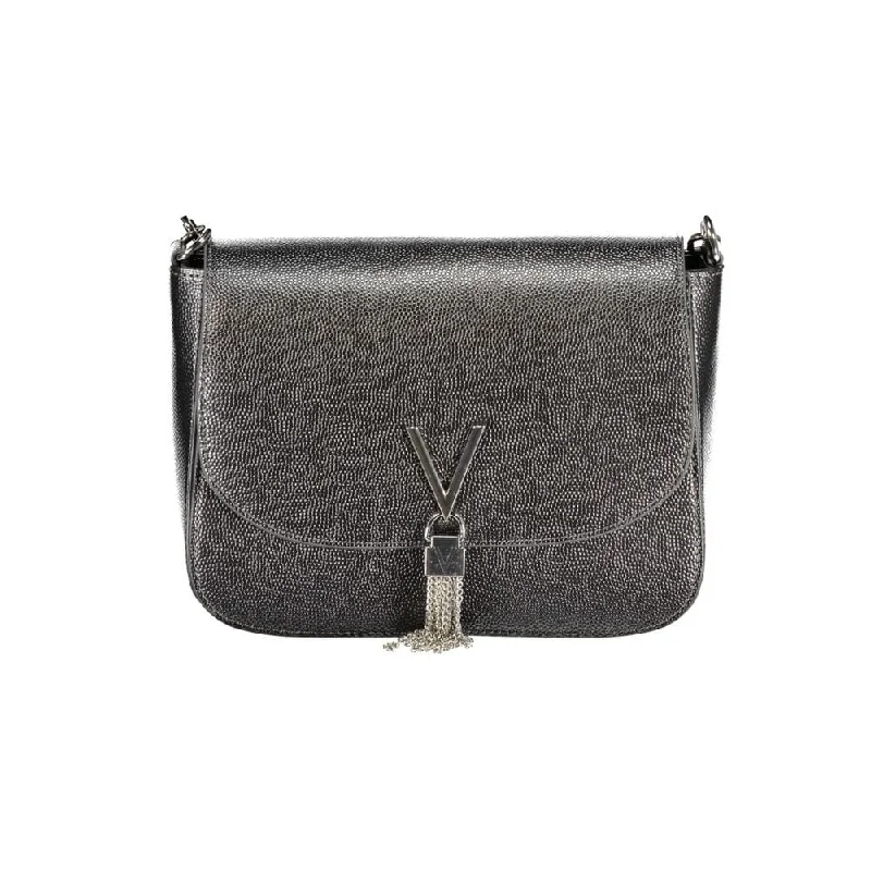 Handle bags with soft velvet for luxury -Valentino Bags Gray Polyethylene Women's Handbag