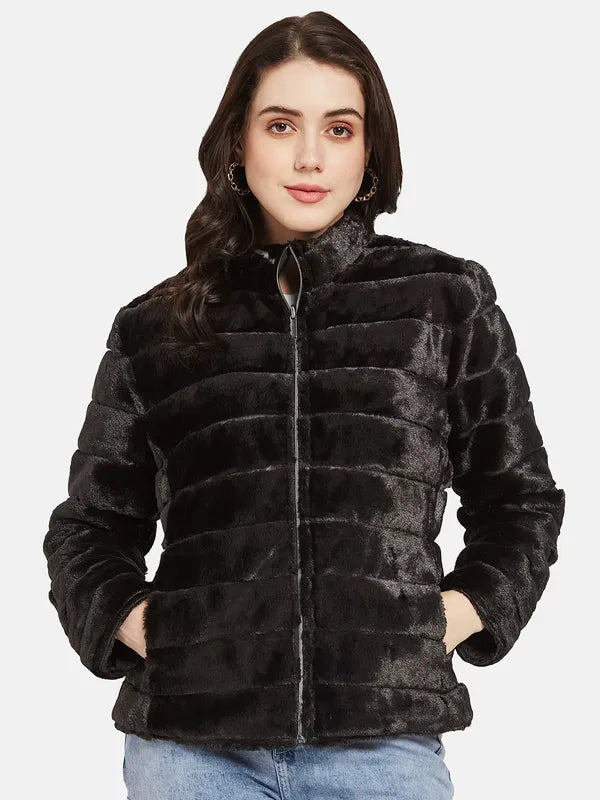 Mettle Women Black Padded Jacket